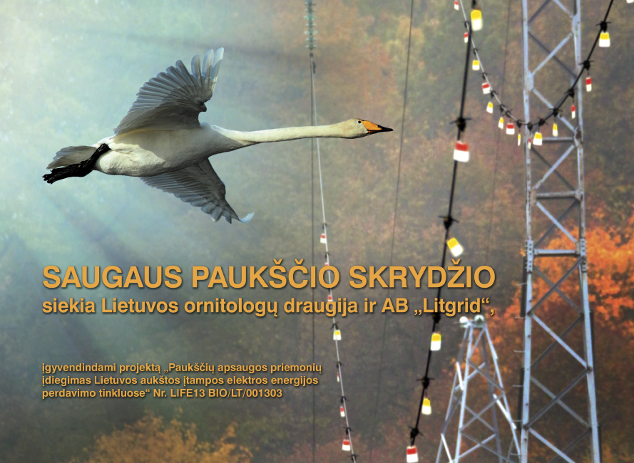 Išleistas 2016 metų projekto kalendorius – „Saugaus paukščio skrydžio siekia Lietuvos ornitologų draugija ir AB „Litgrid“